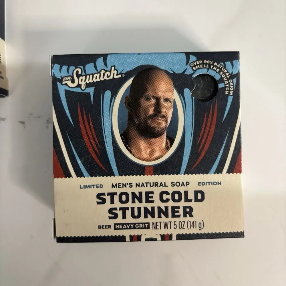 5 Bars Dr. Squatch Men's Ltd Edition Soap WWE Stone Cold Stunner Mysterio Magic